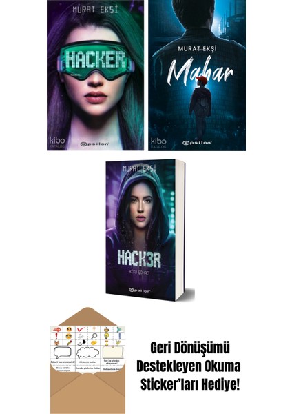 Murat Ekşi 3 Kitap Seti + Okuma Sticker'ları