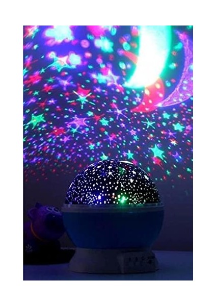 Yıldız Yansıtmalı Küre Tip Gece Lambası