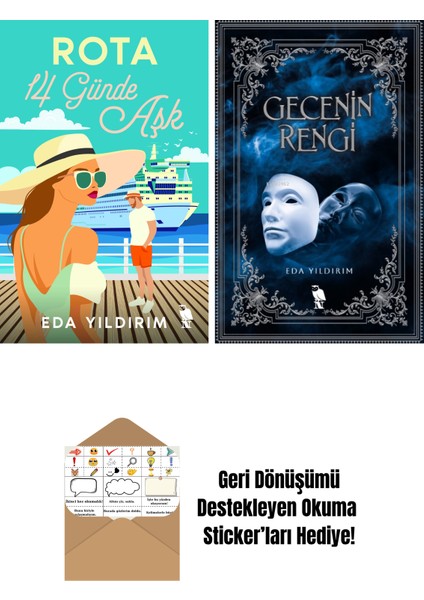 Eda Yıldırım 2 Kitap Seti + Okuma Sticker'ları