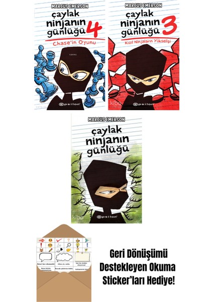 Marcus Emerson 3 Kitap Seti + Okuma Sticker'ları