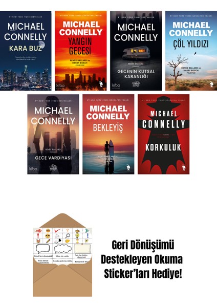 Michael Connelly 7 Kitap Seti + Okuma Sticker'ları