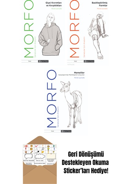 Michel Lauricella 3 Kitap Seti + Okuma Sticker'ları