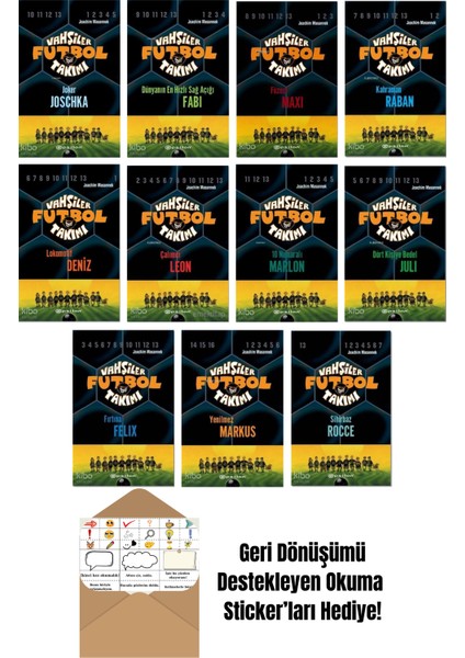 Joachim Masannek 11 Kitap Seti + Okuma Sticker'ları