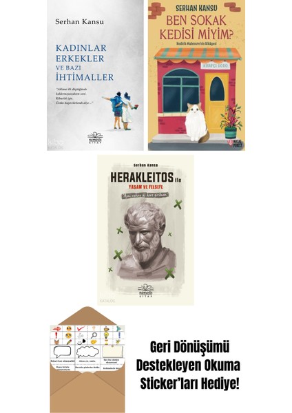 Serhan Kansu 3 Kitap Seti + Okuma Sticker'ları