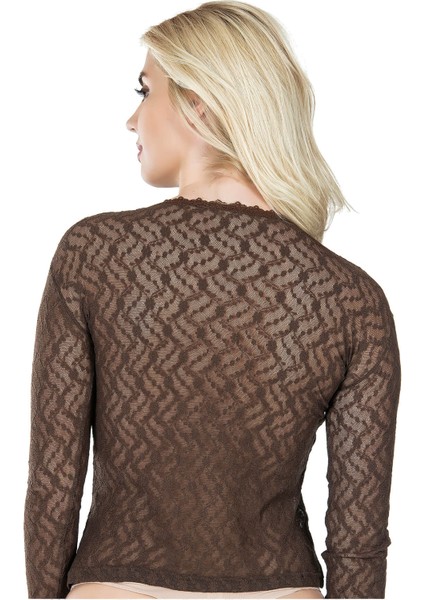 Lesca Uzun Kol Dantelli Kadın Tişört 279 fiyatları