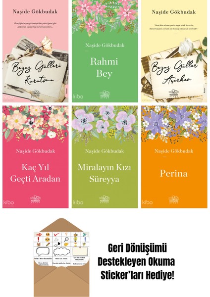Naşide Gökbudak 6 Kitap Seti + Okuma Sticker'ları