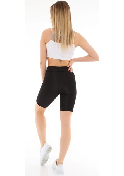 Lesca Parlak Diz Üstü Biker Tayt 0596 fiyatları