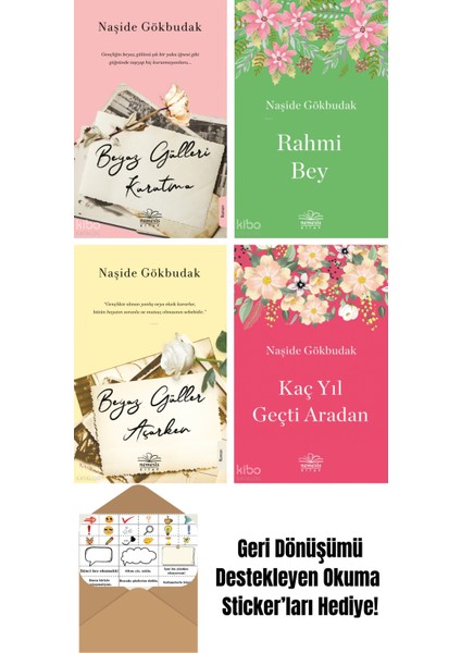 Naşide Gökbudak 4 Kitap Seti + Okuma Sticker'ları