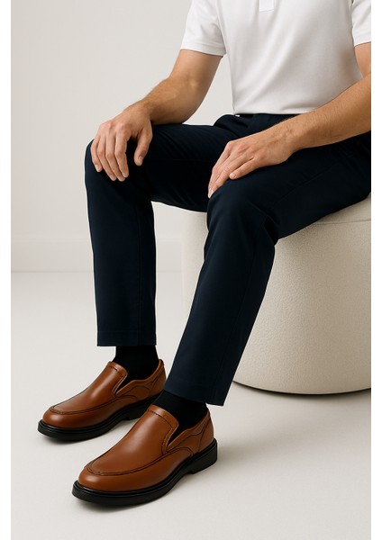 GR0210 Deri Jel Poli Taban Comfort Erkek Günlük Ayakkabı Growish