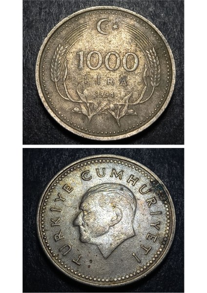 3996368992317D7203 1994 1000 Lira Temiz Para
