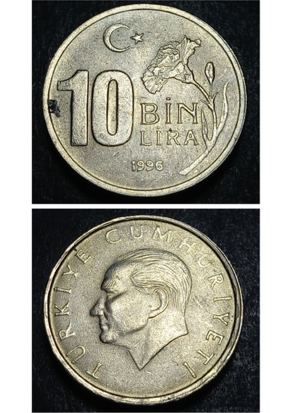 399636899235FADF06 1996 10 Bin Lira Ççt+ Para