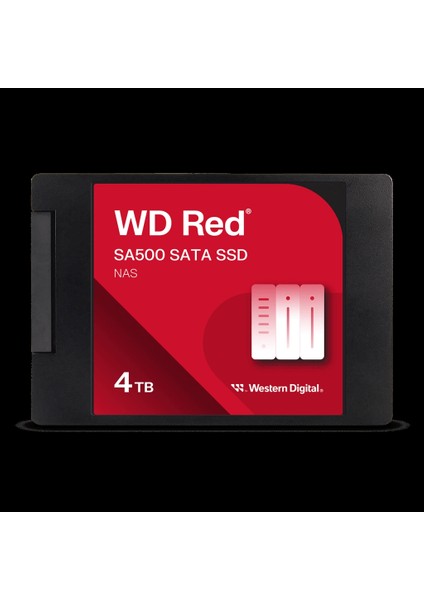 Red SA500, WDS400T2R0A, 4tb, 560/530, Server ve Nas Için Enterprise, 2,5" Sata, SSD