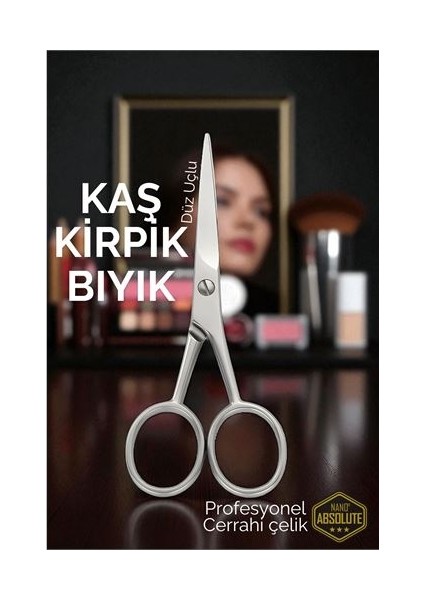 Modacar Kaş Kirpik Makası - Bıyık Makası Profesyonel Cerrahi Çelik