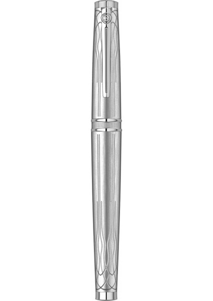 & WizDesign Heritage Dolma Kalem Platin M Uç ( Ömür Boyu Garantili - Lüks Kutulu - İsme Özel Tasarım )