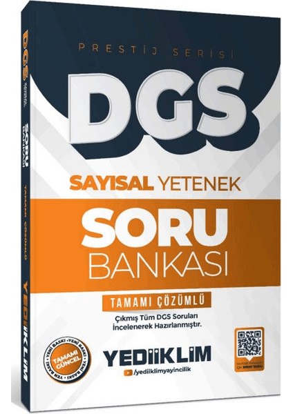 Yediiklim 2026 Dgs Prestij Serisi Sayısal Yetenek Tamamı Çözümlü Soru Bankası