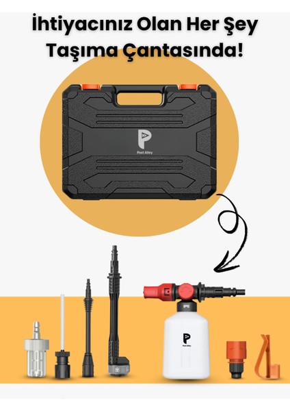 Çift Bataryalı Akülü Basınçlı Araç Yıkama / Bahçe Makinesi 15000MAH fiyatları