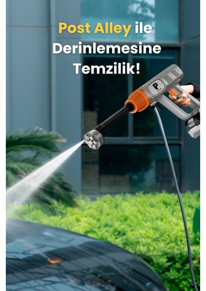 Çift Bataryalı Akülü Basınçlı Araç Yıkama / Bahçe Makinesi 15000MAH fırsatları