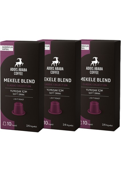 Mekele Blend Kapsül Kahve 30'lu ( Nespresso Ile Uyumlu Alüminyum Kapsül Kahve )