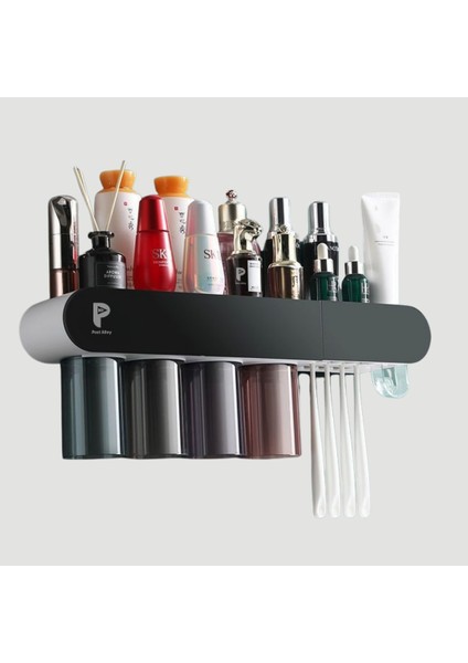 Otomatik Diş Macunu Sıkacağı ve Sterilizatö 4 Adet Diş Fırçası Tutuculu fiyatları