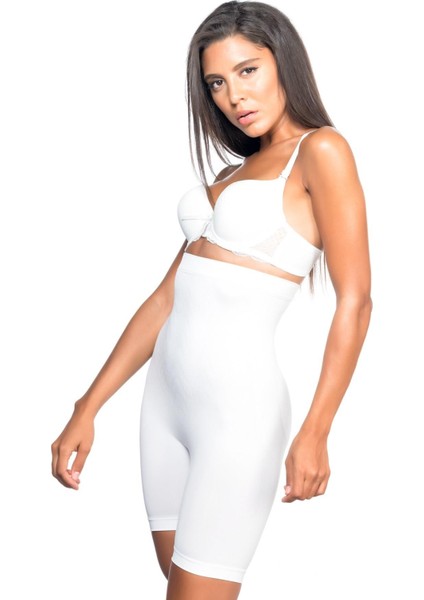 Beyaz Mı Emay 2077 Yüksek Bel Desenli Paçalı Korse fiyatları