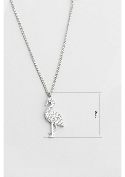 Little Swan 18 Ayar Beyaz Altın Kaplama 45 cm Gümüş Kolye modelleri