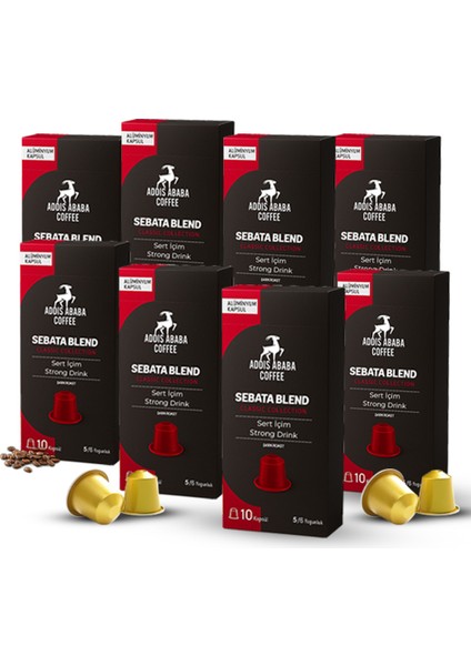 Sebata Blend Kapsül Kahve 80'li ( Nespresso Ile Uyumlu Alüminyum Kapsül Kahve )