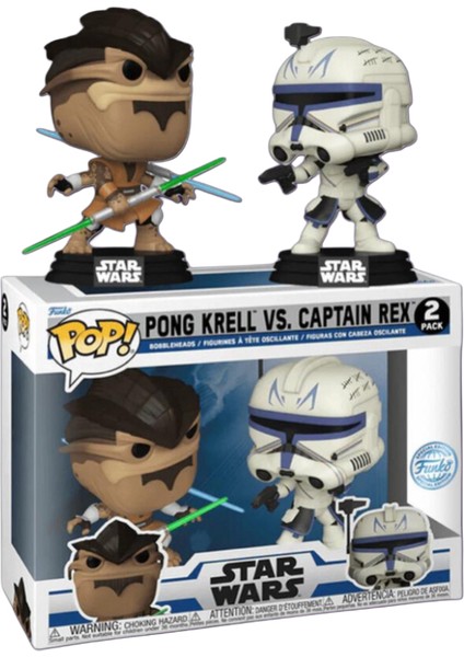 Star Wars Pong Krell Vs. Captain Rex Exclusive Pop