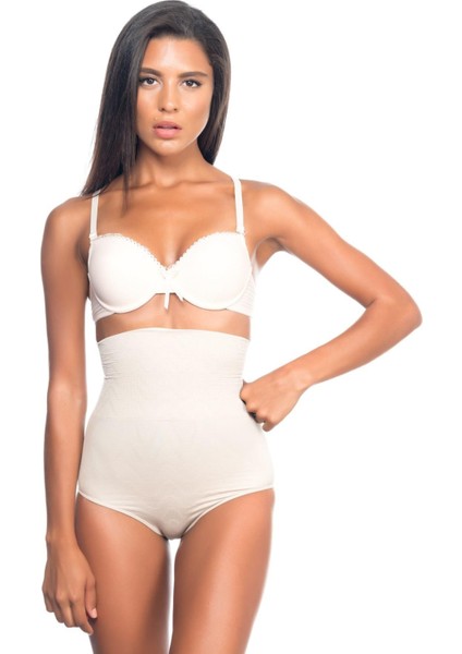 Ten Mı Emay 2079 Yüksek Bel Desenli Double Slip Korse