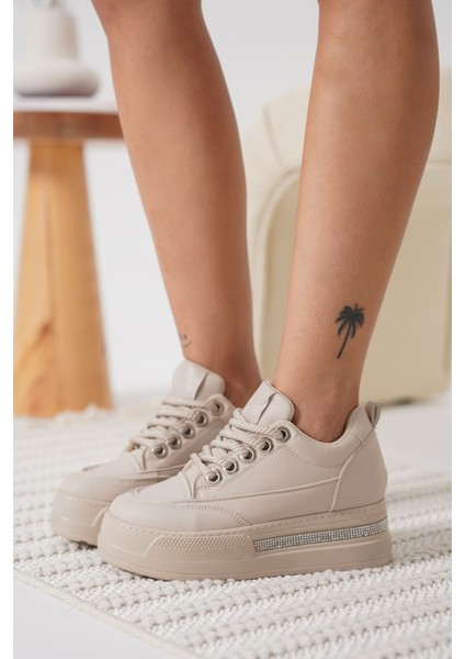 Alice Kadın Bej Gizli Topuklu Sneaker indirimleri