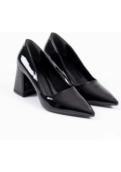 Valeria Siyah Rugan Kadın Topuklu Ayakkabı fiyatları