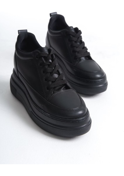 Lauren Kadın Gizli Topuk Mat Siyah Spor Ayakkabı fırsatları