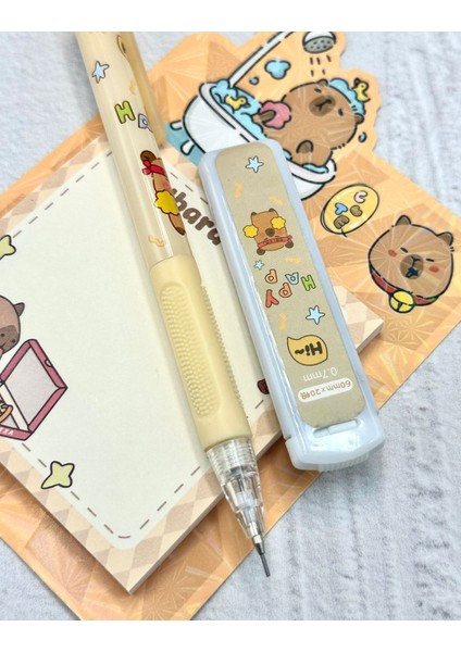 Sevimli Capybara Desenli 0.7 mm Uçlu Versatil Kurşun Kalem Spor modelleri
