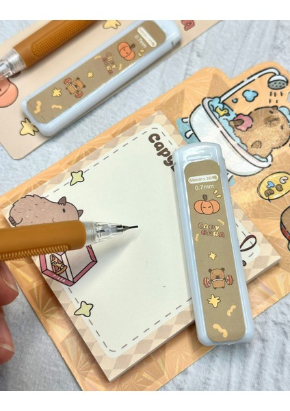 Sevimli Capybara Desenli 0.7 mm Uçlu Versatil Kurşun Kalem Spor fırsatları