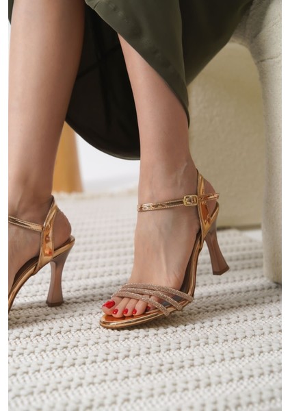 Lilia Kadın Rose Gold Taşlı Sandalet indirimleri