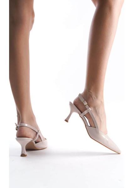 Mira Kadın Bej Rugan Topuklu Ayakkabı fiyatları