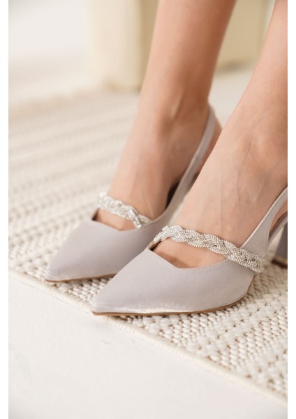 Drey Gümüş Kadın Topuklu Ayakkabı fiyatları