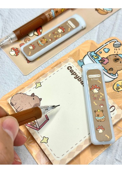 Sevimli Capybara Desenli 0.7 mm Uçlu Versatil Kurşun Kalem Tatil fiyatları