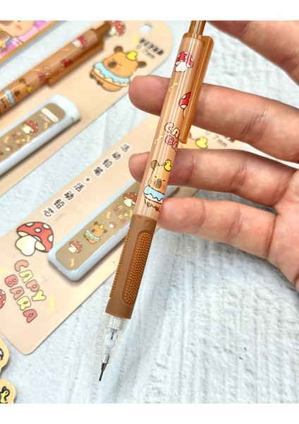 Sevimli Capybara Desenli 0.7 mm Uçlu Versatil Kurşun Kalem Tatil fırsatları