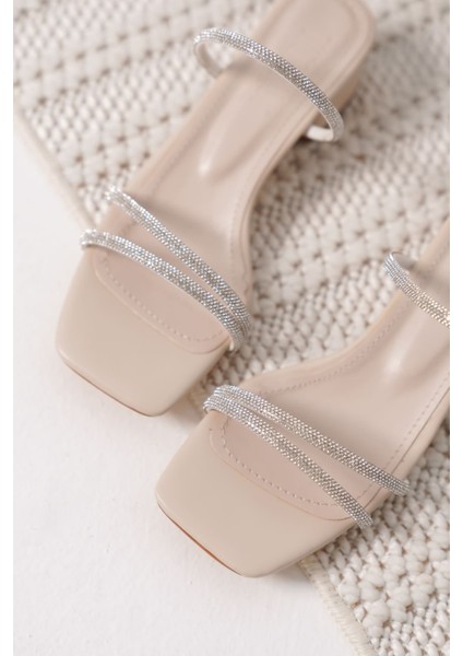 Emma Kadın Kalın Topuklu Bej Terlik fırsatları