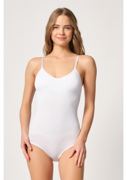 Beyaz Mı Emay 1925 Soft Pedli Çıtçıtlı Body