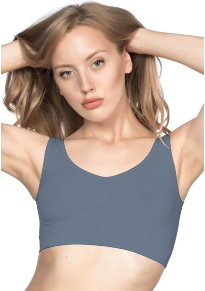 Antrasit Mı Emay 4005 Soft Kalın Askı Büstiyer