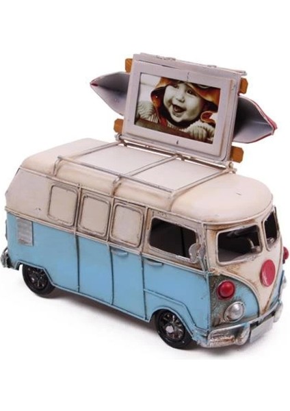 Dekoratif Metal Minibüs Çerçeveli ve Kumbaralı Hediyelik (1371) (7272) fiyatları