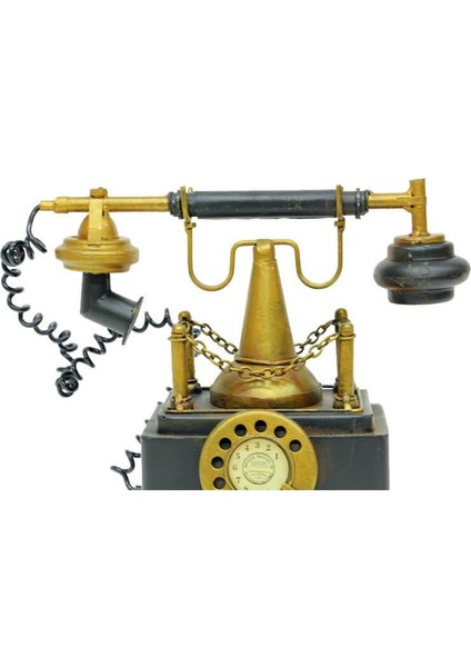 Dekoratif Metal Telefon Kumbaralı Biblo Hediyelik (7272) fiyatları