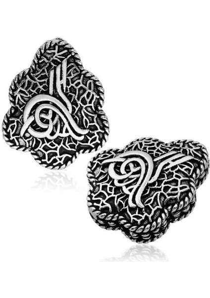 ​925 Ayar Gümüş Işlemeli Tuğra Tesbih Imamesi T5196 (7272)