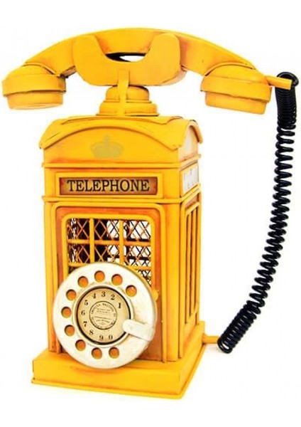Dekoratif Metal Ahizeli Telefon Kumbara Biblo Hediyelik (C0725) (7272)