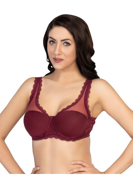 Bordo Mı Emay 172 C Pedli Dantelli Balenli Minimazer