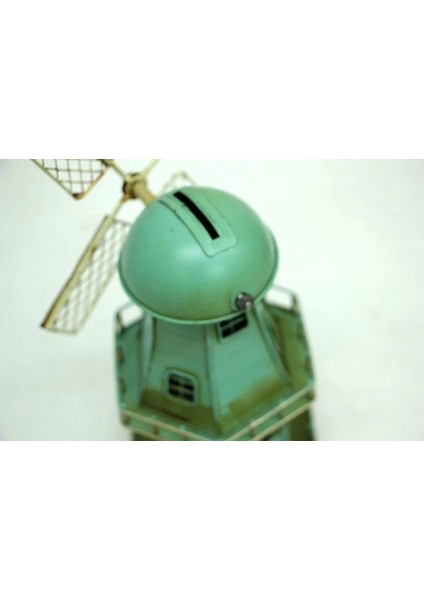 Dekoratif Metal Yel Değirmeni Kumbara Vintage Biblo Hediyelik (7272) modelleri