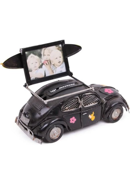 Dekoratif Metal Araba Çerçeveli ve Kumbaralı Vosvos Hediyelik (5579) (7272) modelleri