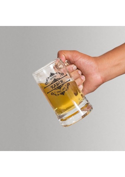 Kişiye Özel Isim ve Yıl Baskılı Cam Bira Bardağı – Hediyelik Tasarım fiyatları