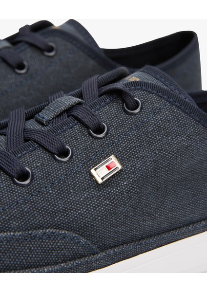 Tommy Hılfıger Washed Canvas Vulc Sneaker Sneaker fırsatları